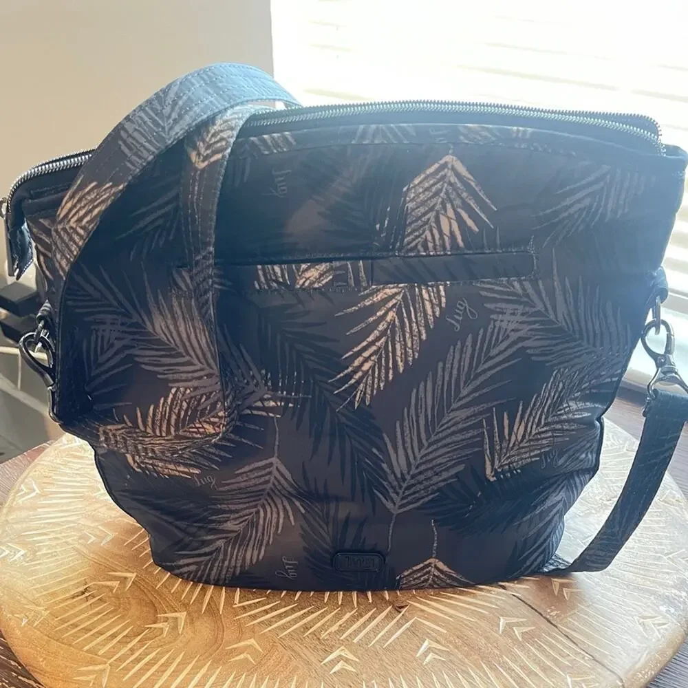 Lug Adagio Bubble Quilted Crossbody Shoulder Bag Purse-Tropical Fog